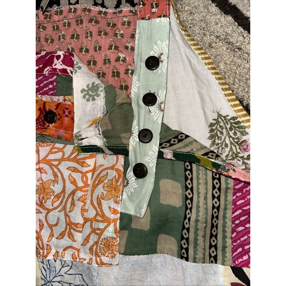 NWT Ashley Taylor Patchwork Overalls Jumpsuit Boh… - image 7